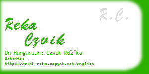 reka czvik business card
